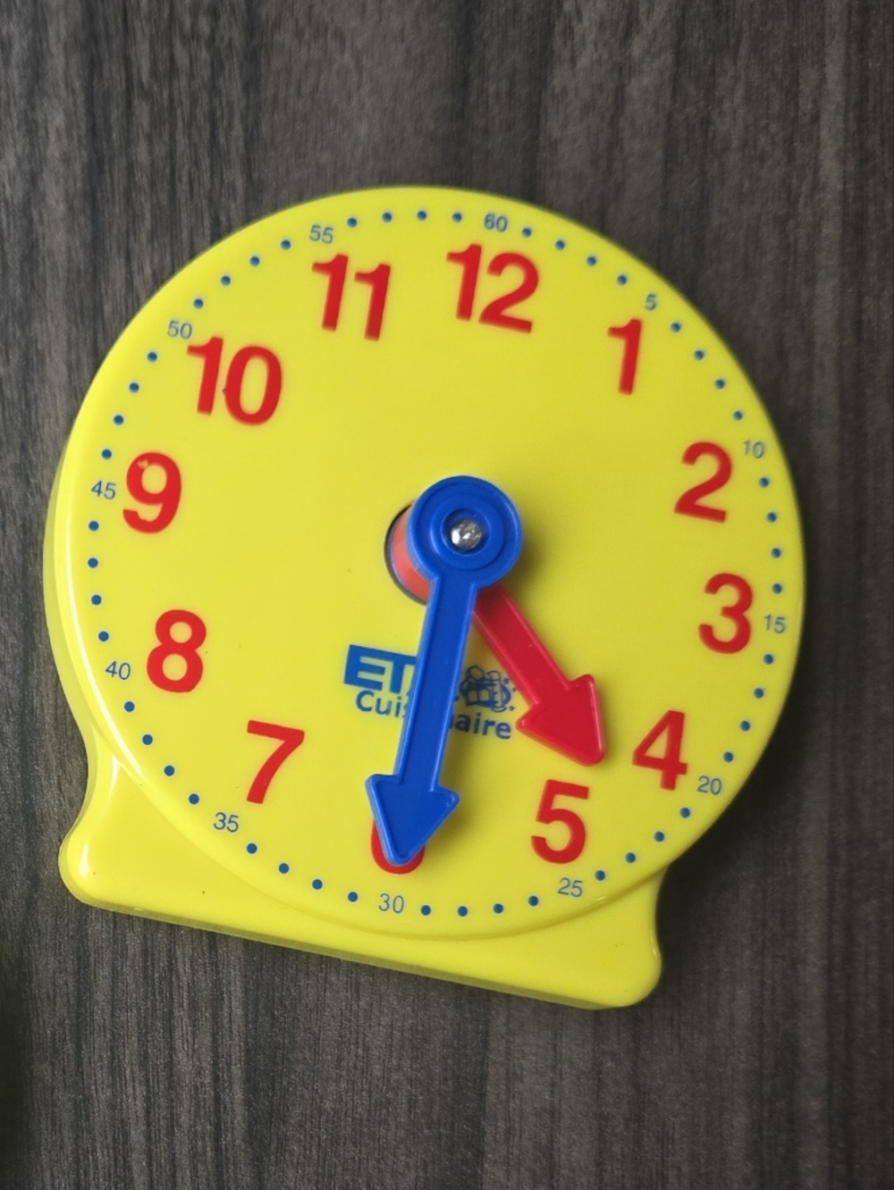 Single analog clock face student telling time clock ETA Cuisenaire now hand2mind